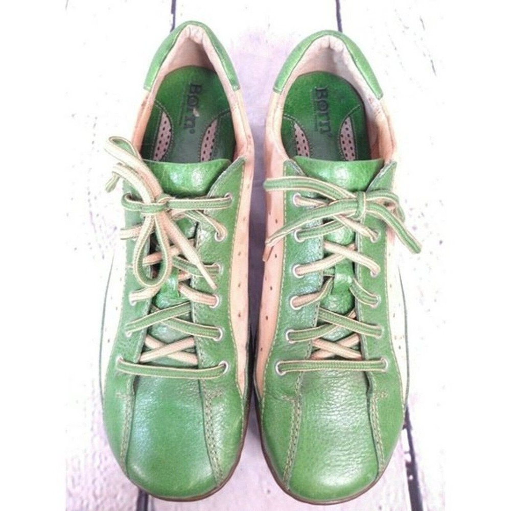 Born Green and Tan Athletic Shoes - Picture 2 of 12